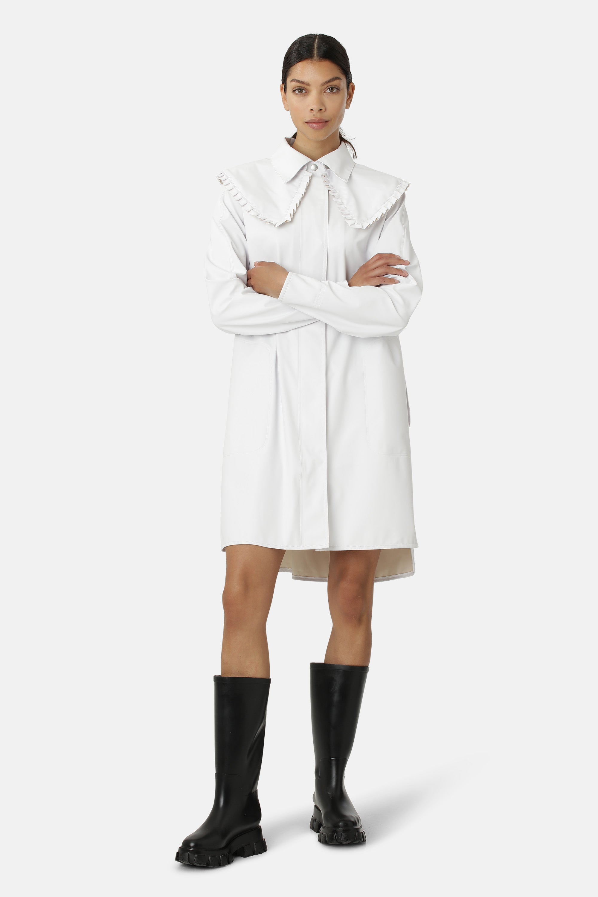 Ilse Jacobsen Hornbæk Rain Regenmantel Raincoat 100 White